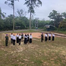 Uji Kemampuan Calon Anggota, Menwa Unilak dan STIE Bangkinang Gelar Samapta