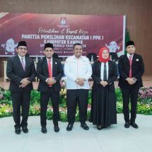 PPK di Lantik, Bawaslu Kampar Sebut Jaga Integritas Penyelenggara Pemilu
