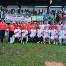 PJ Bupati Kampar dan Peri Sandria Cetak Gol Pada Laga Pembuka Omputaka Cup I 