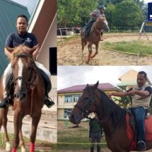 Semarakkan HUT dan HPN, JMSI Latihan Berkuda Ranch Ku Stable di Inhu
