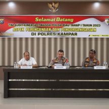 Polres Kampar Sambut Kedatangan Tim Audit Kinerja Itwasda Polda Riau