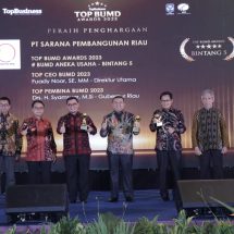 PT SPR Kembali Raih TOP BUMD Awards 2023