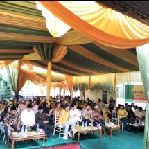 Dihadiri Ketum Idris Laena, AMSI Kabupaten Kampar Gelar Halal Bihalal