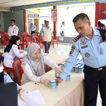 Bersama BNK dan Nakes, Lapas Bangkinang Tes Urin Petugas