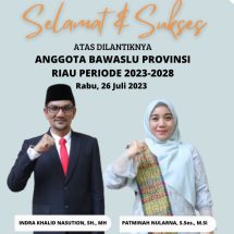 Dua Anggota Bawaslu Riau Resmi Dilantik, Ini Pesan Rahmat Bagja