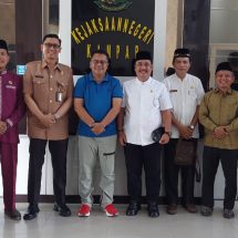 Ketua PN Bangkinang Bersama Kajari Sambut Kedatangan Dewan Dakwah Kampar