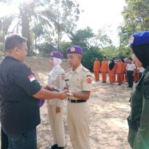 Serah Terima Jabatan Menwa Sat 045/IJ Unilak Berlangsung Sukses