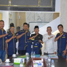 Askab PSSI Kampar Audiensi Bersama Pj Bupati Firdaus