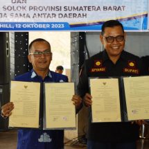Lakukan Kerjasama Antar Daerah, Pj Bupati Kampar Tandatangan Kesepakatan dengan Bupati Solok