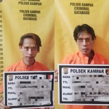 Pelaku Curanmor Warga Kubucubadak, Rumbio Jaya Ditangkap Polsek Kampar