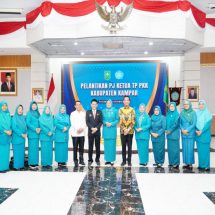 Resmi Dilantik Jadi Pj Ketua TP PKK Kampar, Ricana Hambali Bertekad Dukung Penuh Program Pemerintah