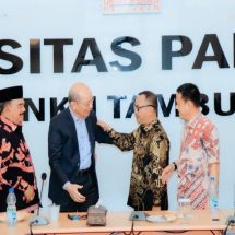 Pj Bupati Kampar Bahas Pembangunan  Sentra UMKM Bersama Prof. Dr. Amir Lutfi di Bangkinang Riverside