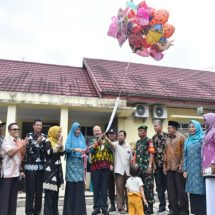 Pj Ketua TP-PKK Kabupaten Kampar Launching Program BAAS Di Kec. Gunung Sahilan