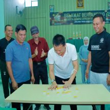 Pj Bupati Kampar Resmi Buka Open Turnamen Domino Dandim 0313/KPR CUP