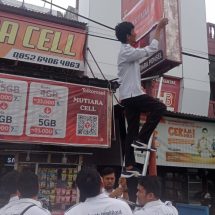 Guna Berikan Kesadaran Wajib Pajak, Bapenda Kampar Lakukan Penertiban Pajak Reklame