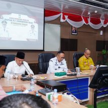Perdana Kunker ke Kampar, Pj Gubri Rahman Hadi Disambut Pj Bupati Hambali