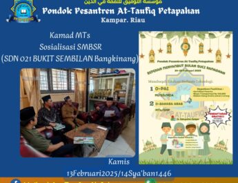 KAMAD MTs AT TAUFIQ SOSIALISASI SMBSR