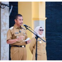 Bupati Kampar Ahmad Yuzar Pimpin Apel; Bersama-sama Wujudkan Visi Dan Misi Pembangunan Kampar