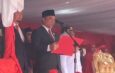 Ketua DPRD Kampar Bacakan Teks Proklamasi dengan Suara Lantang pada Upacara HUT RI ke-80