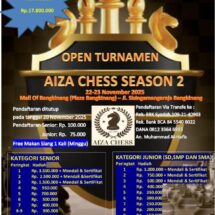 Aiza Chess Club Siap Gelar Open Turnamen Catur Season II se-Sumatera, Pecatur Master Diprediksi Ramaikan Bangkinang