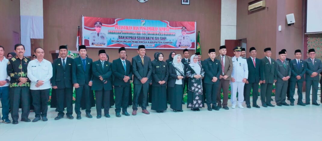 17 Pejabat Dilantik, Wabup Kampar Ingatkan Sumpah dan Janji yang Diucapkan