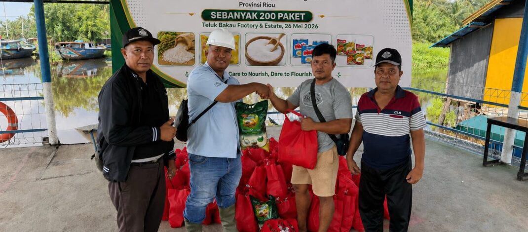 PT. BNS Salurkan 1.000 Paket Sembako untuk Warga Indragiri Hilir