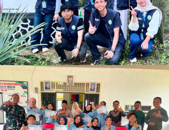 Mahasiswa KUKERTA UNRI 2026 Tinggalkan Program Berkelanjutan Melalui Rekonstruksi Gapura dan Bank Sampah Desa Karya Mulya