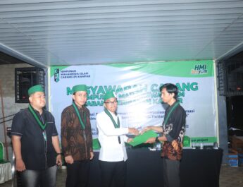 Dimas Saputra Terpilih sebagai Formateur/Ketua Umum HMI Cabang Persiapan Kampar, Usung Motto HMI SENYUM (Semuanya Untuk Masyarakat)